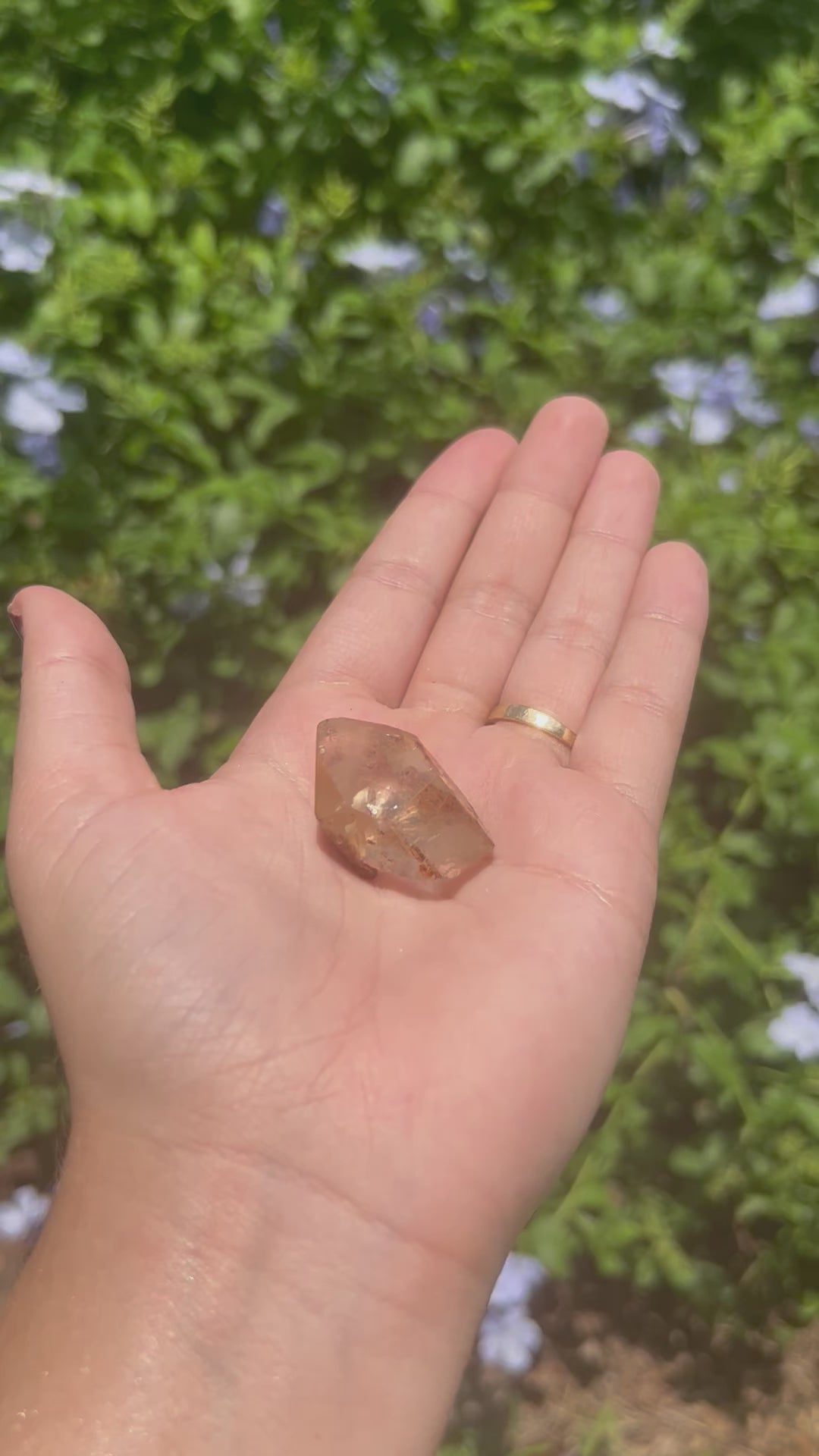 raw natural citrine point 