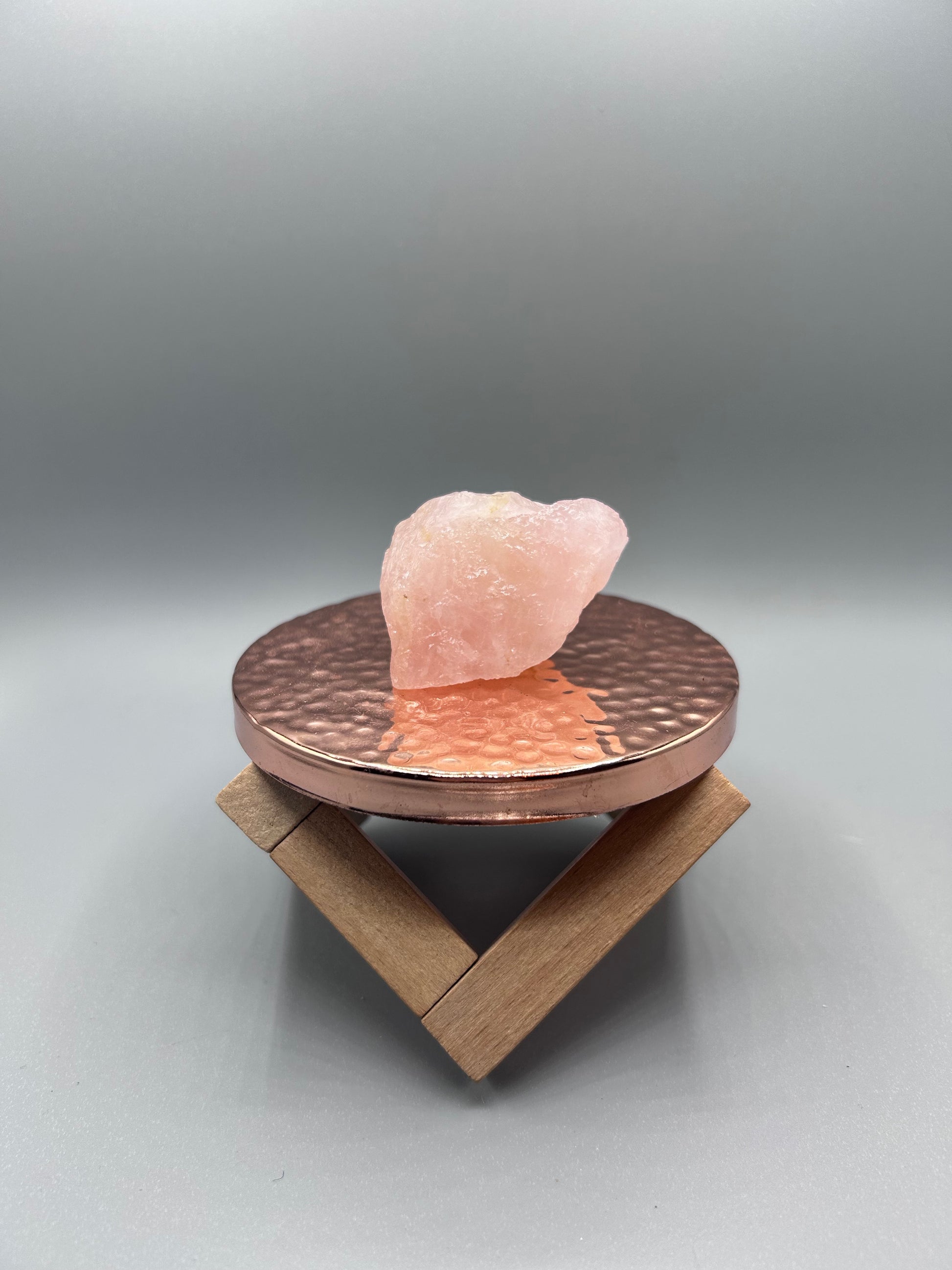 raw rose quartz