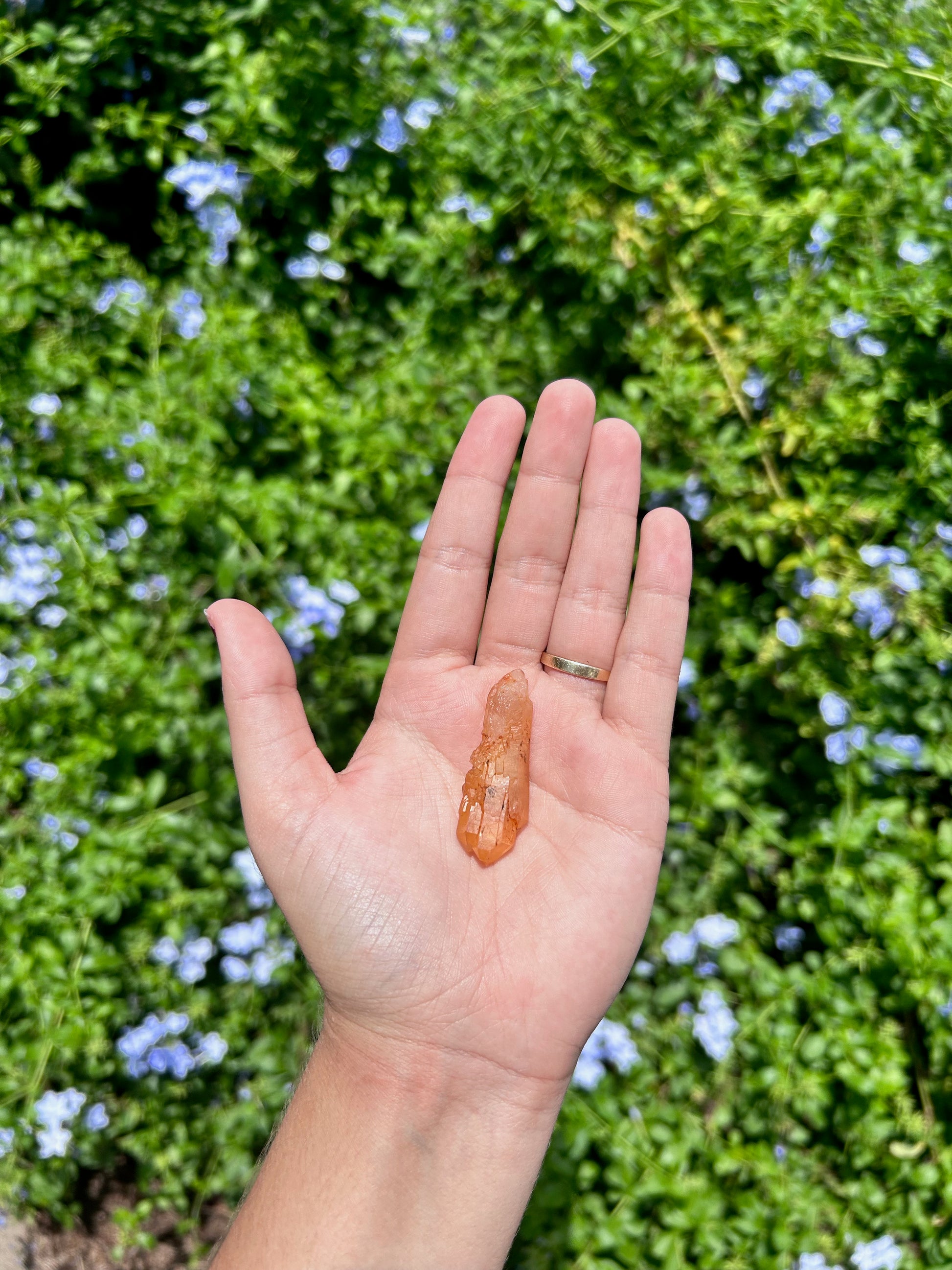 0.3 oz tangerine quartz point