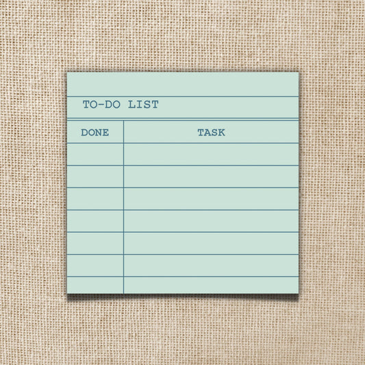 Library Card To-Do List Sticky Notes Wildly Enough 