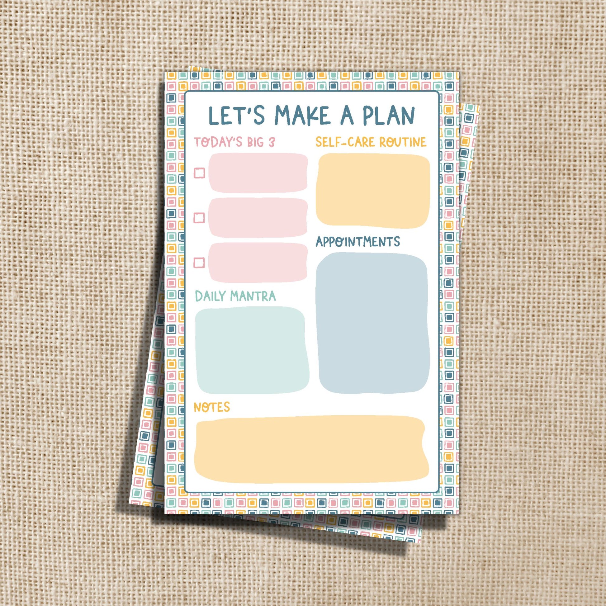 Let’s Make a Plan Daily Planner Notepad - 4x6" Wildly Enough 