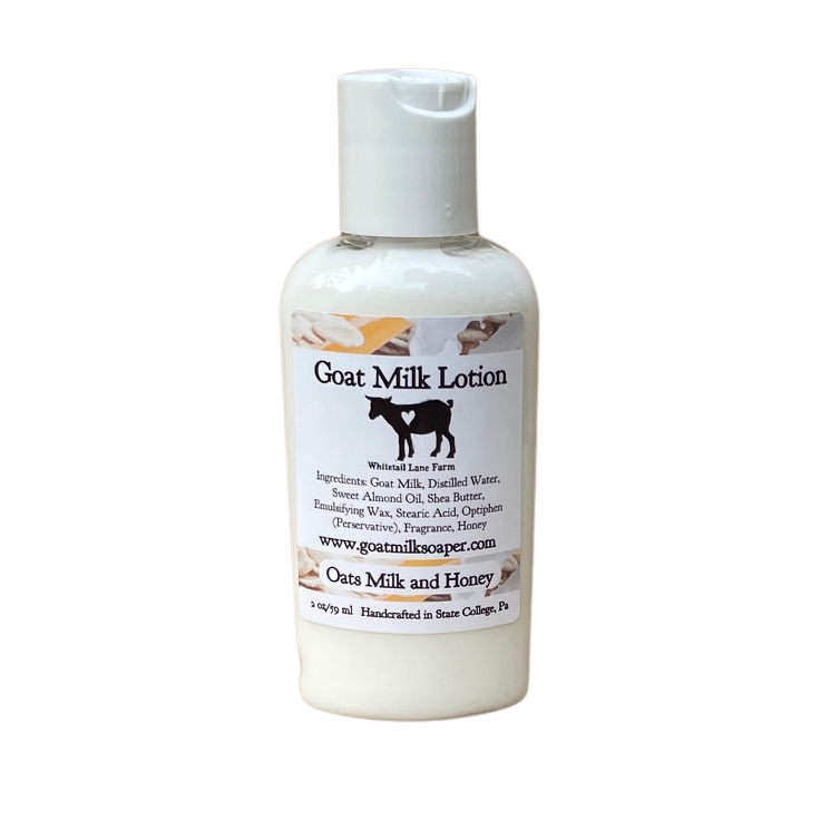 Goat Milk Lotion - Oats Milk and Honey: 2 ounces